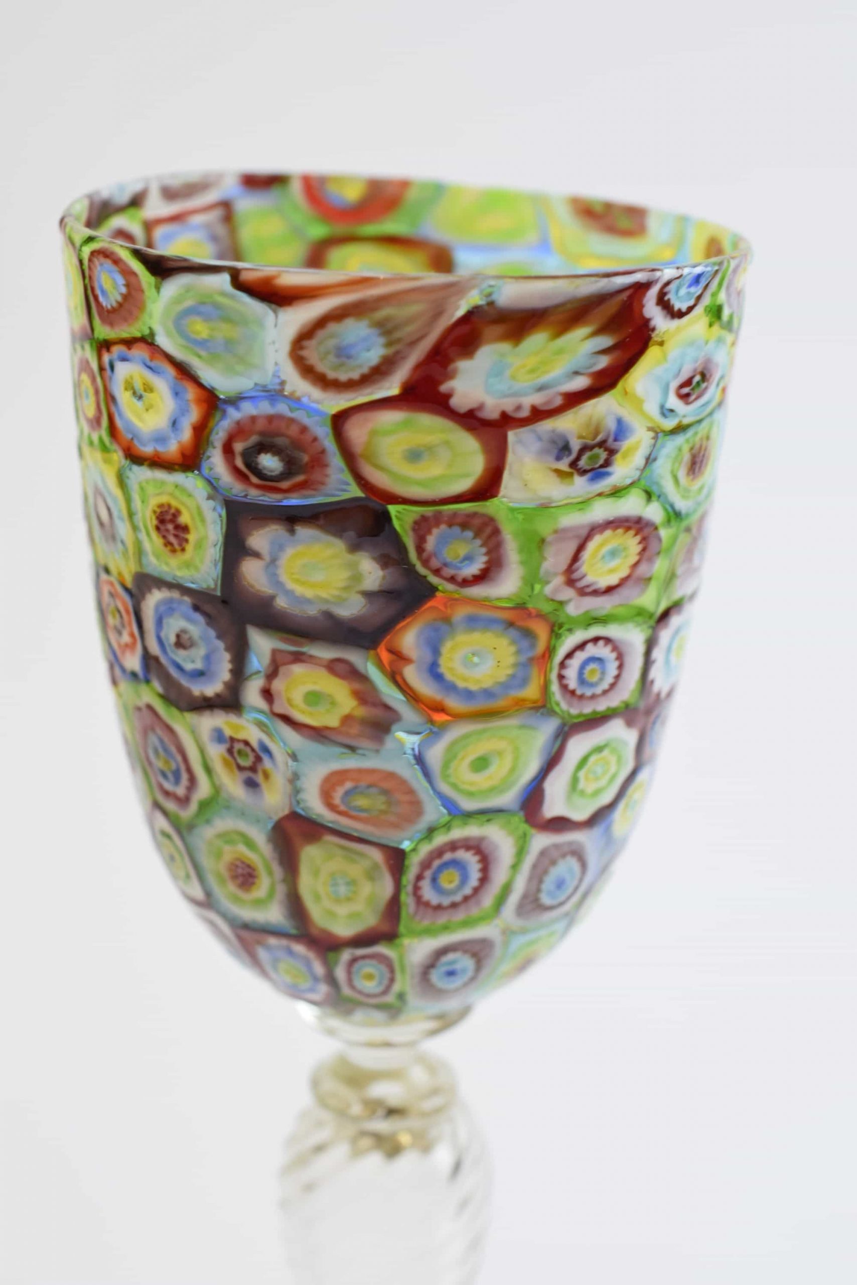 Goblet with Vintage Murano Glass Murrine - (Art. 1216)
