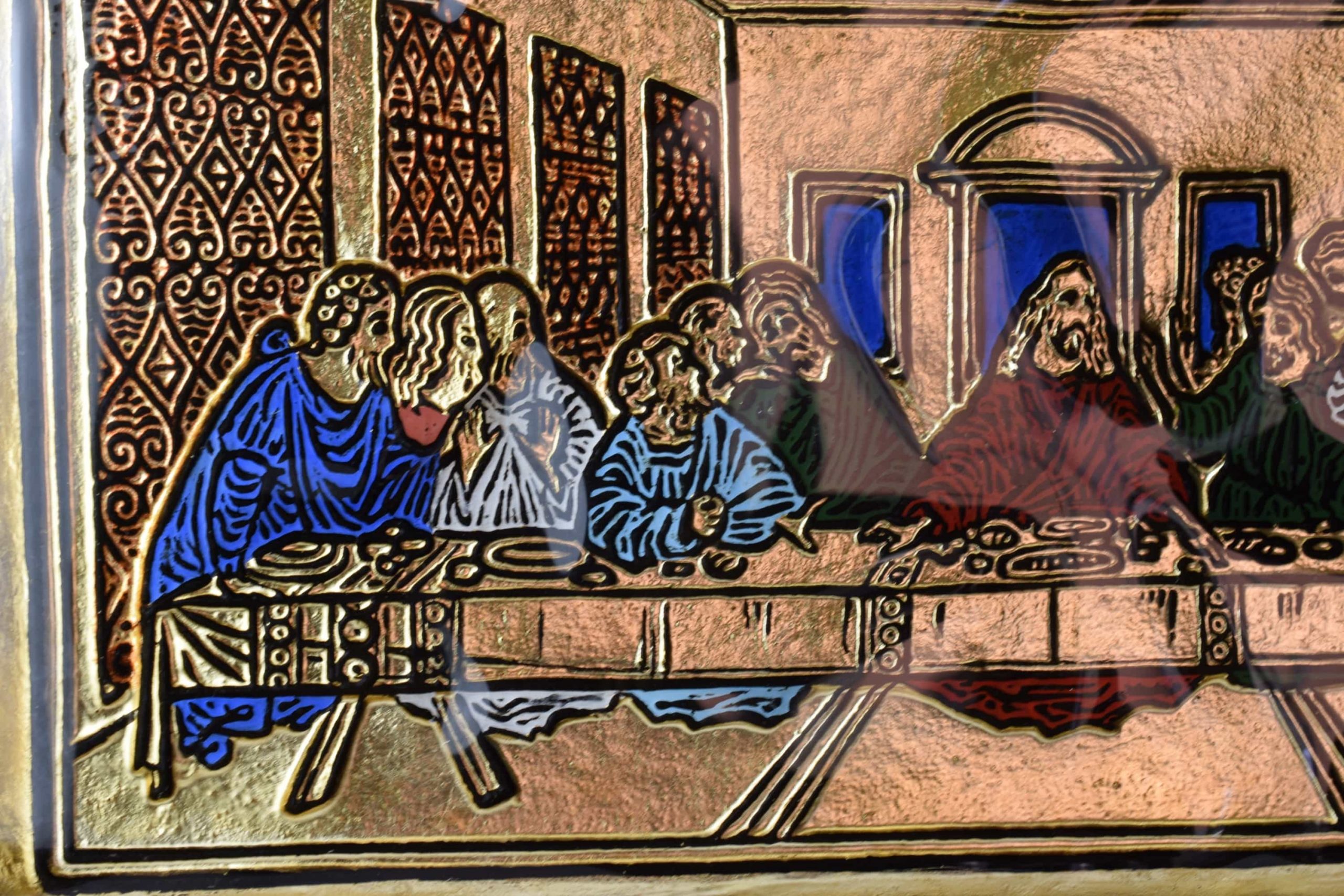 Murano glass painting "The Last Supper" (Art. 1173)