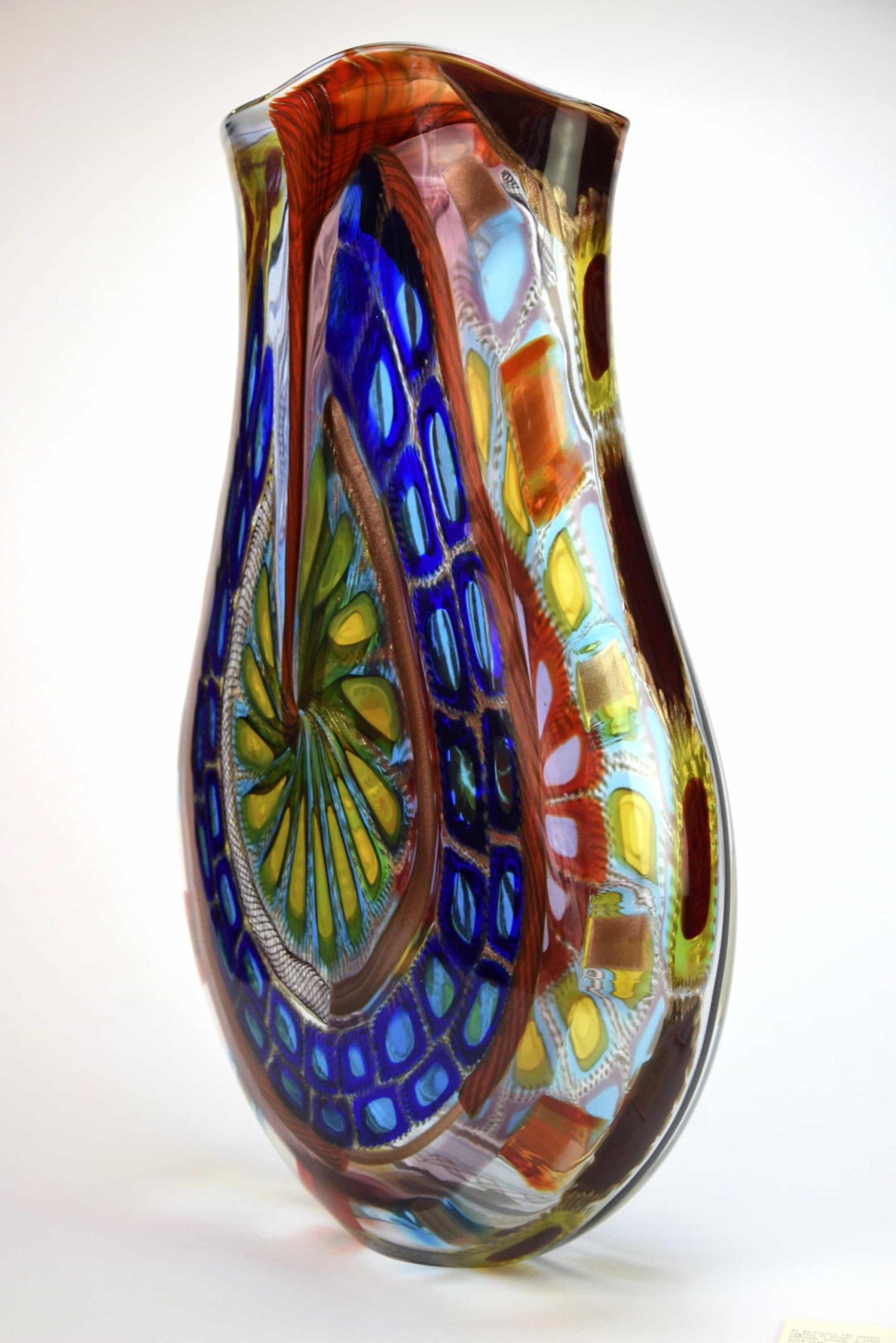 Уникальная художественная ваза из муранского стекла (арт. 2504)