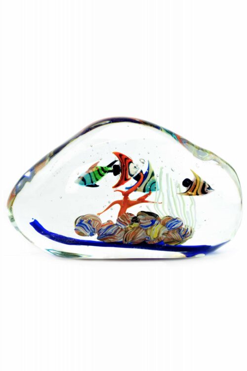 signed Murano glass aquarium