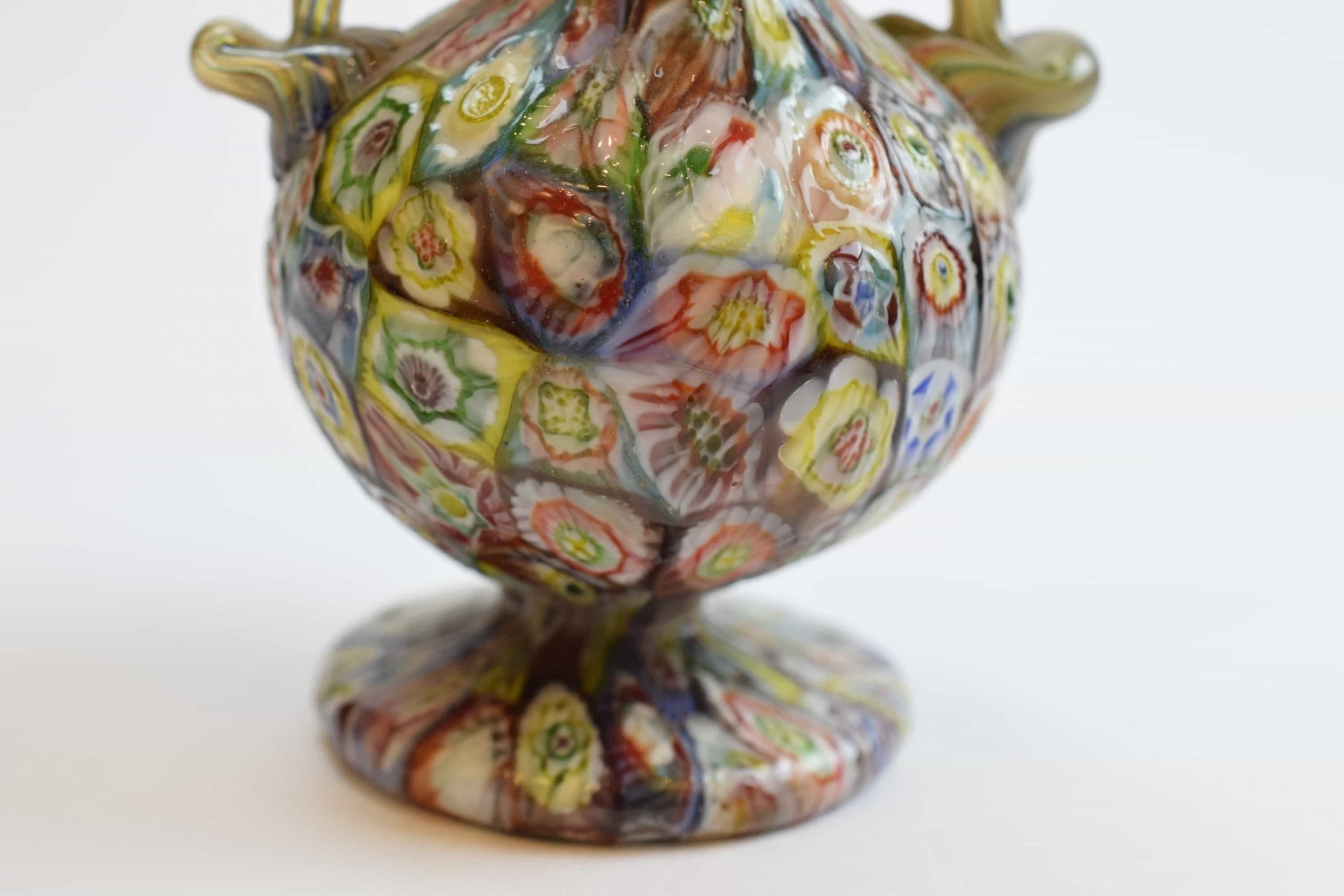 Murano Glass Vase With Murrine 30s