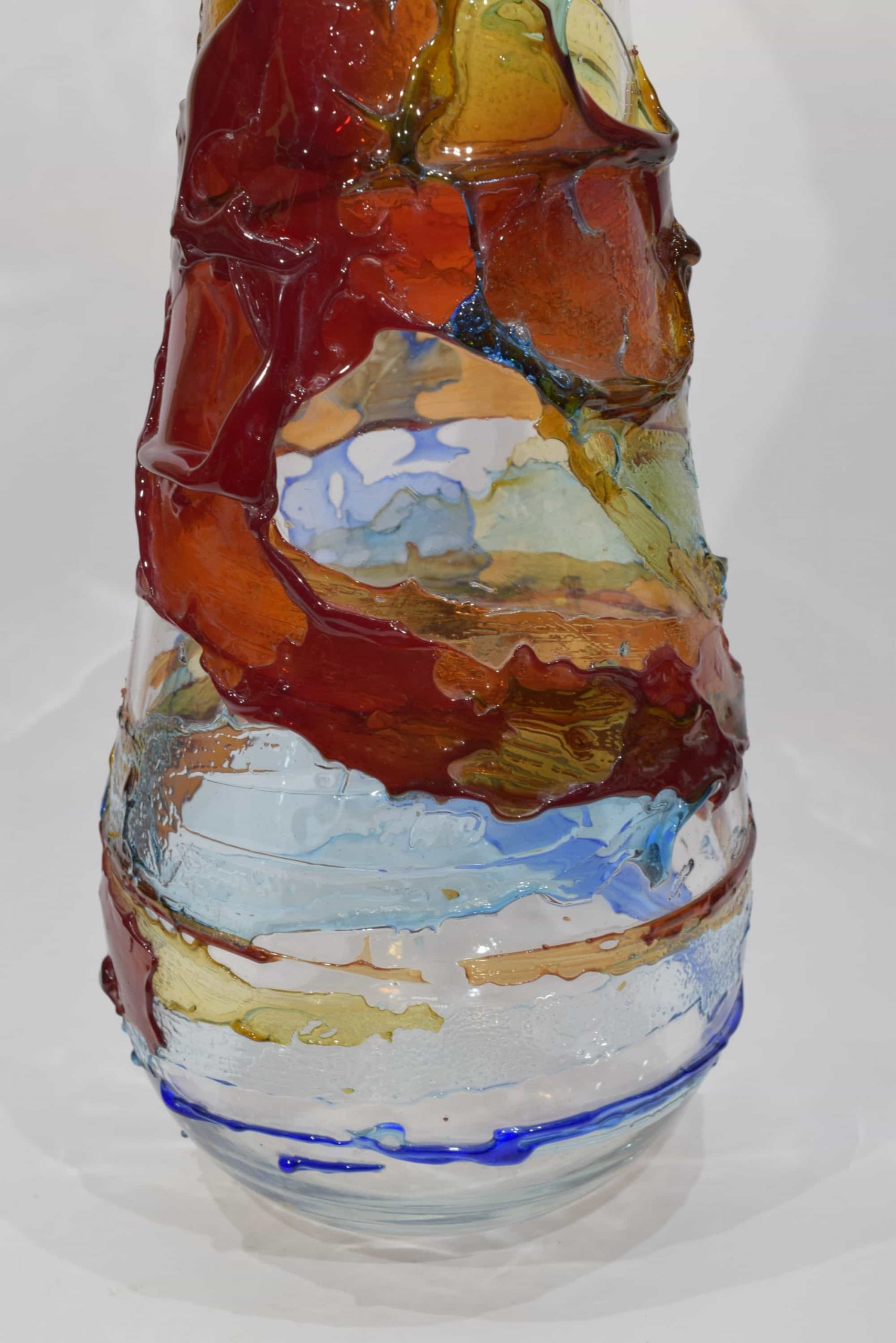 Sbruffi Vase aus Muranoglas