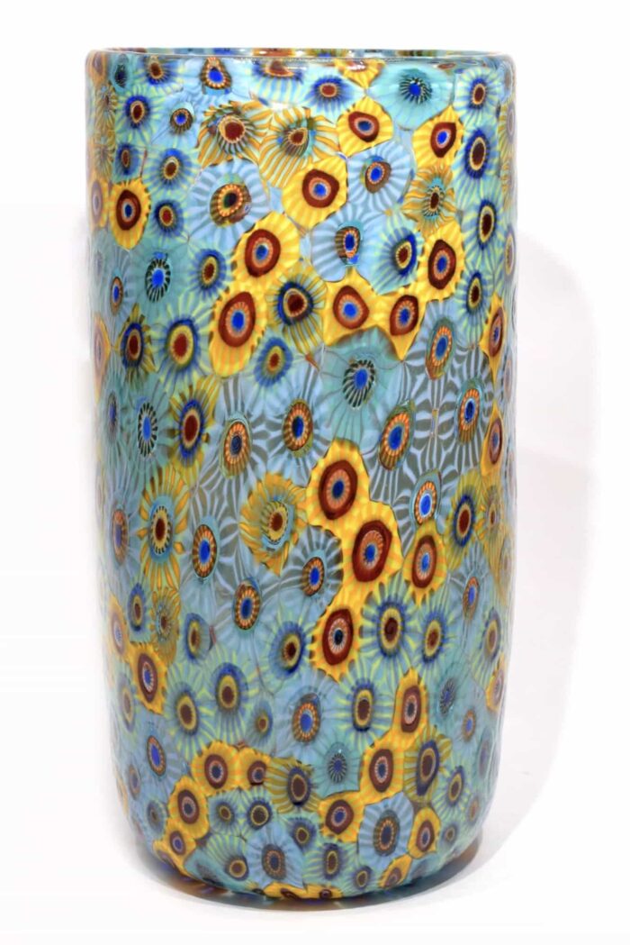 Murano glass vase with Murano glass vase