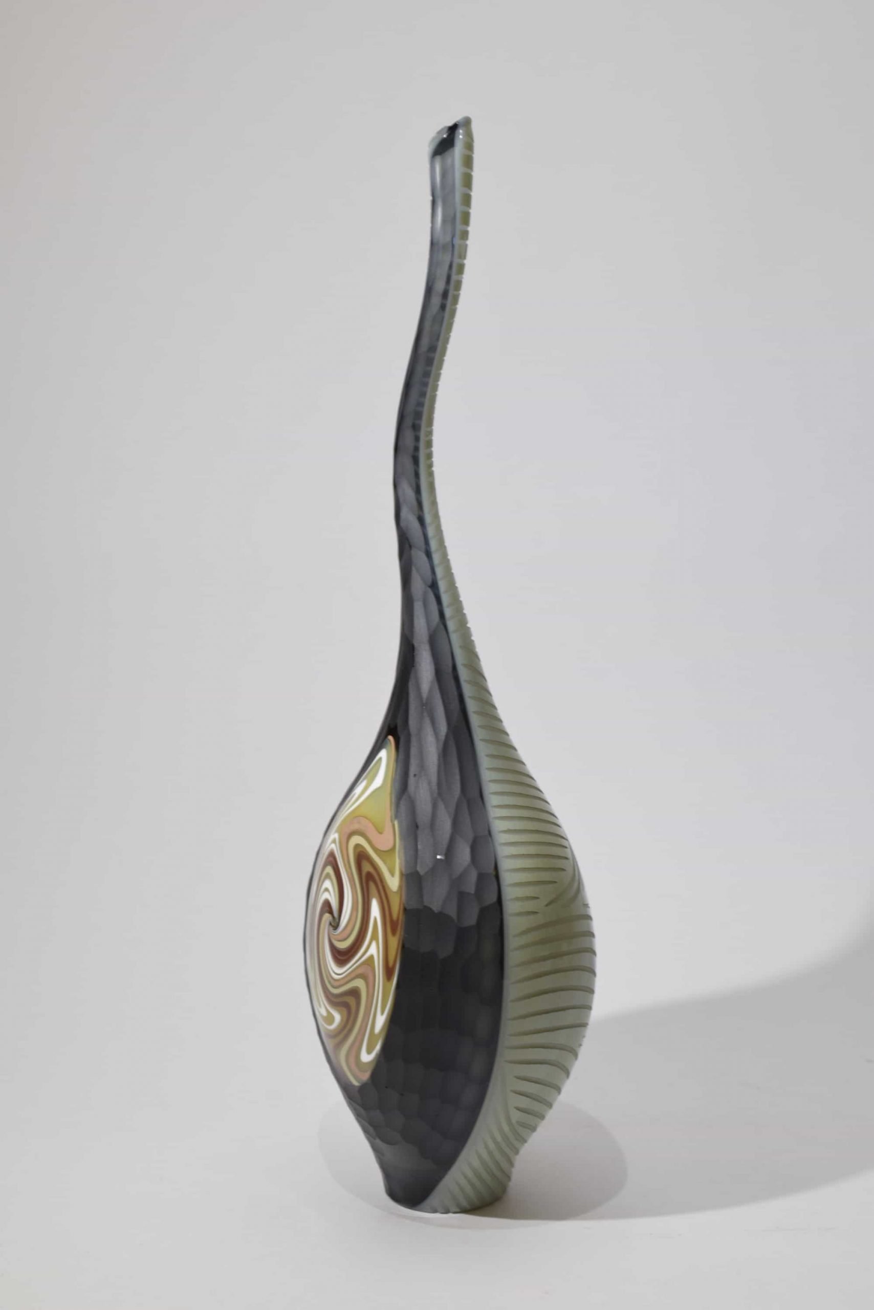 Wrought Murano Glass Vase