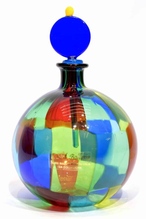 Gefleckte Muranoglasflasche Glasflasche