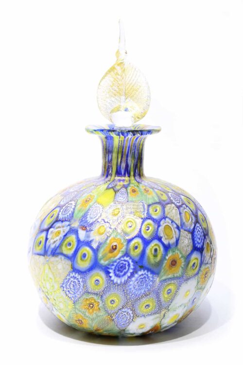 Murano glass murrine bottle