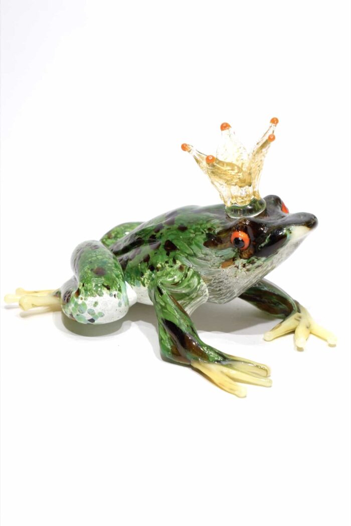 Murano glass frog