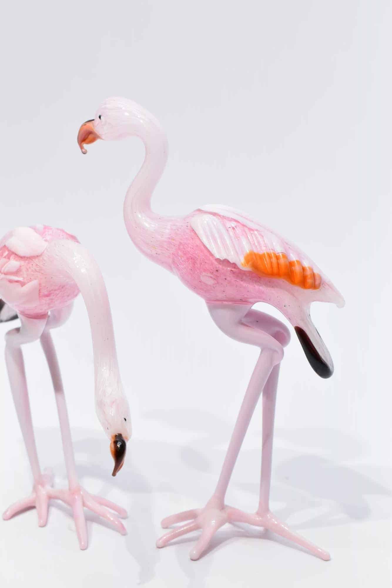 Murano Glass Flamingos - (Art. 10692)
