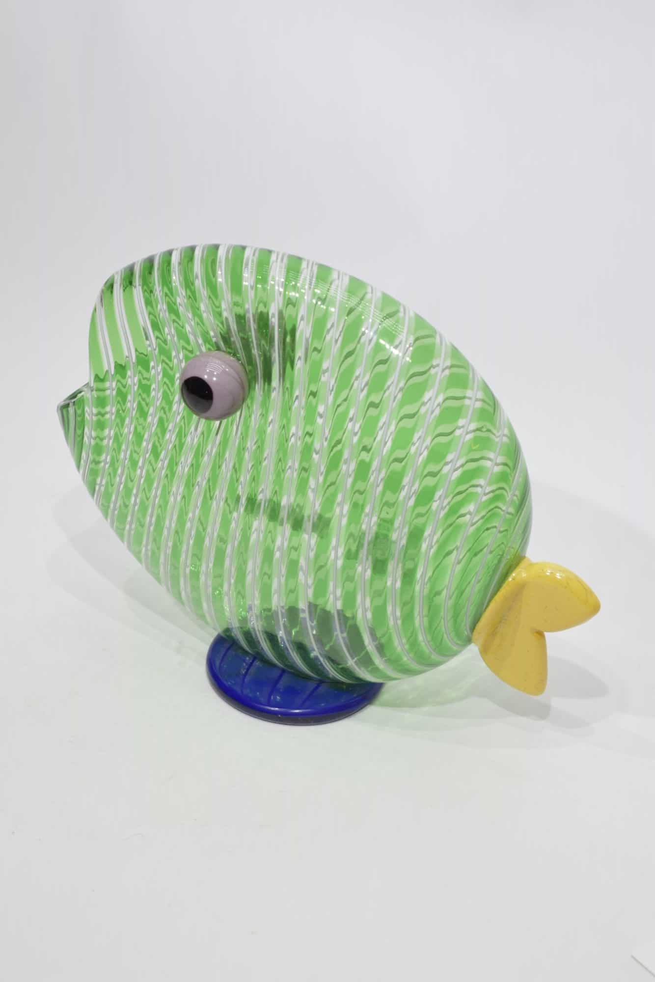 Murano Glass Filigree Fish Signed (Art. 10967)