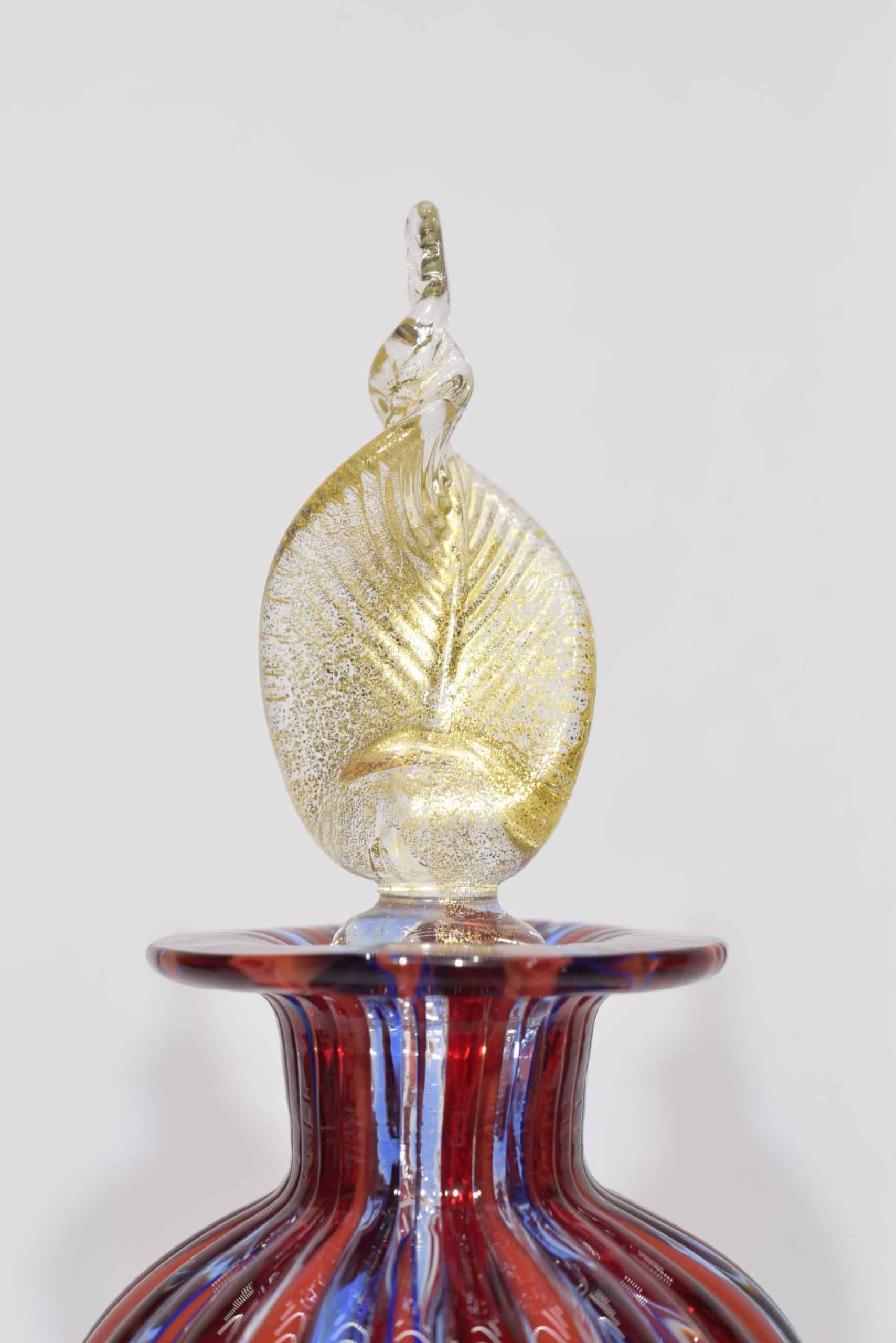 Bottle With Reticello In Murano Glass - (Art. 11946)