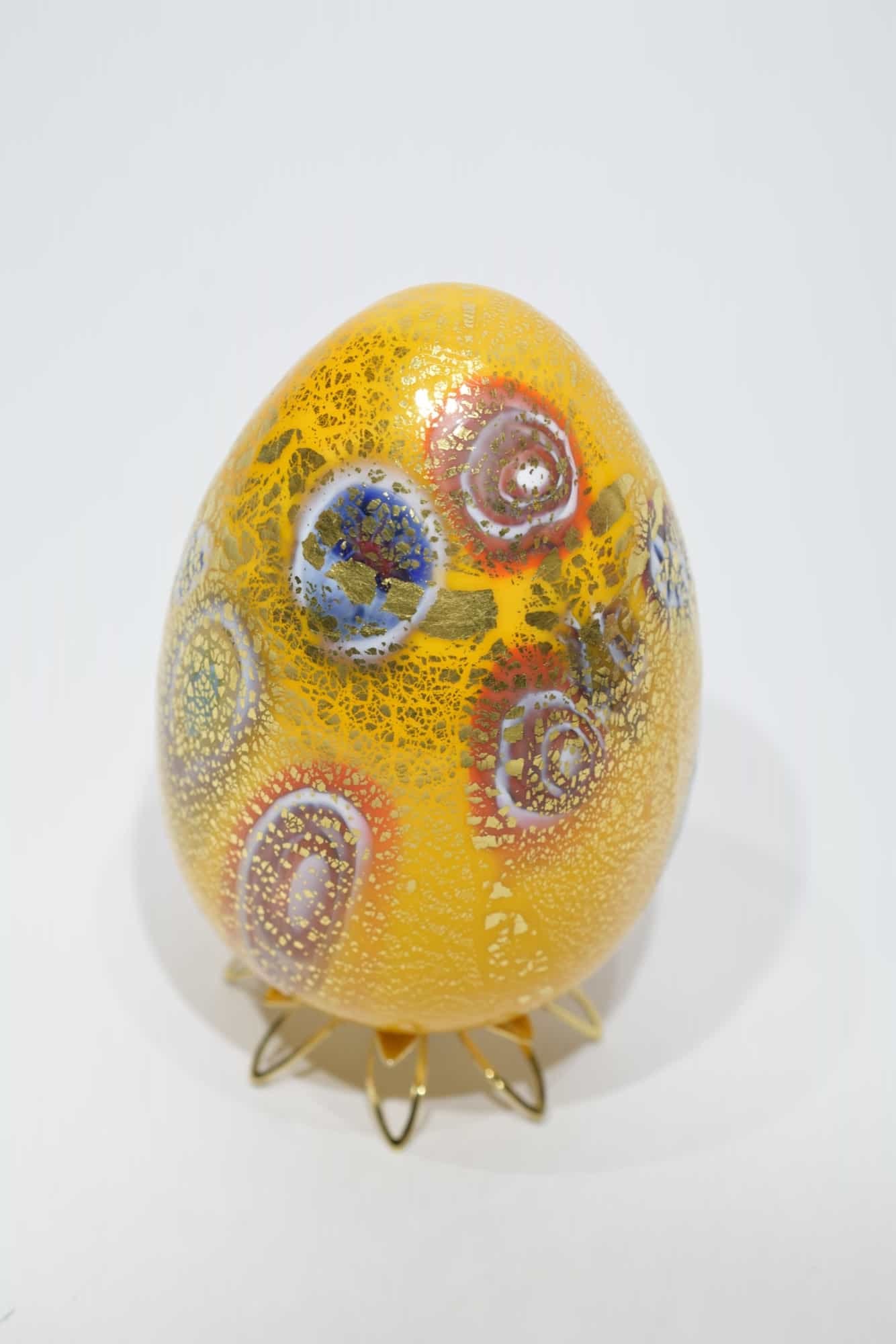 Murrine Egg And Gold Leaf In Murano Glass - (Art. 11812)