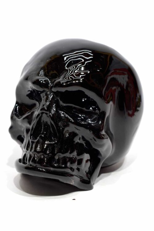 Murano glass skull paperweight