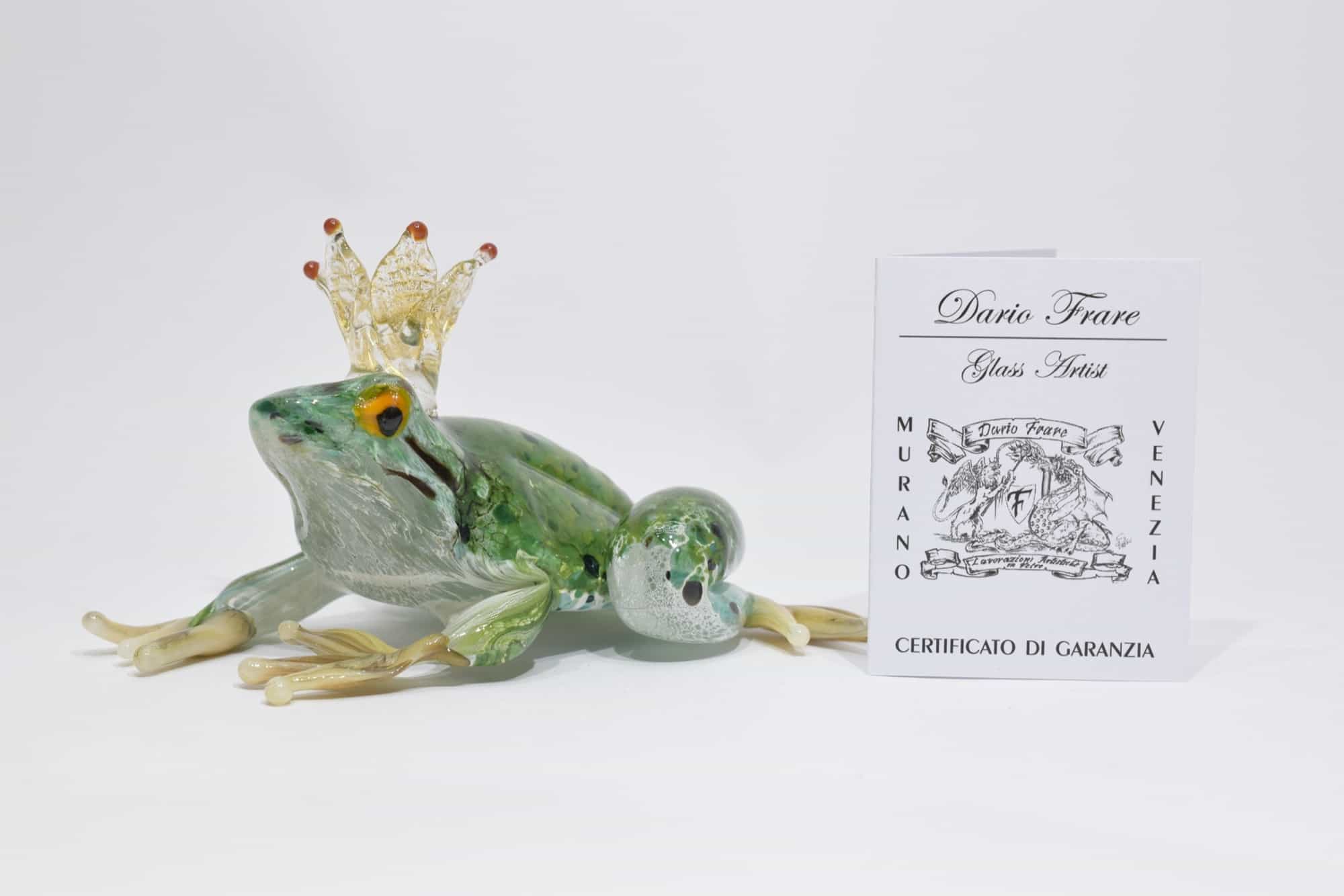 Murano Blown Glass Frog - (Art. 12493)