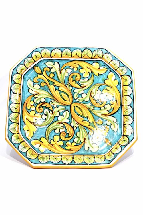 hand-painted ceramic plate