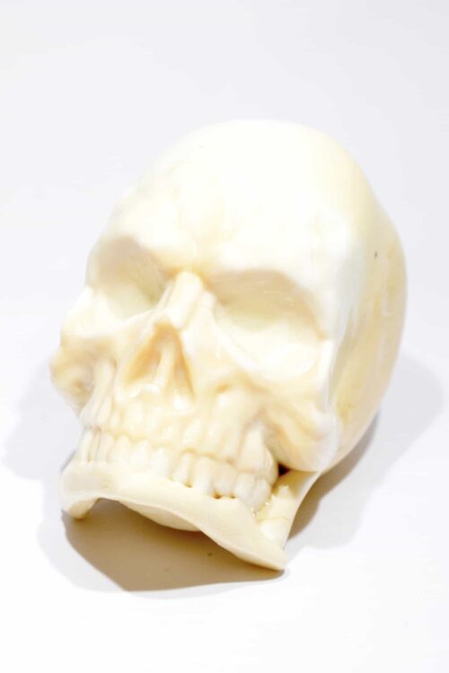 Murano glass skull paperweight