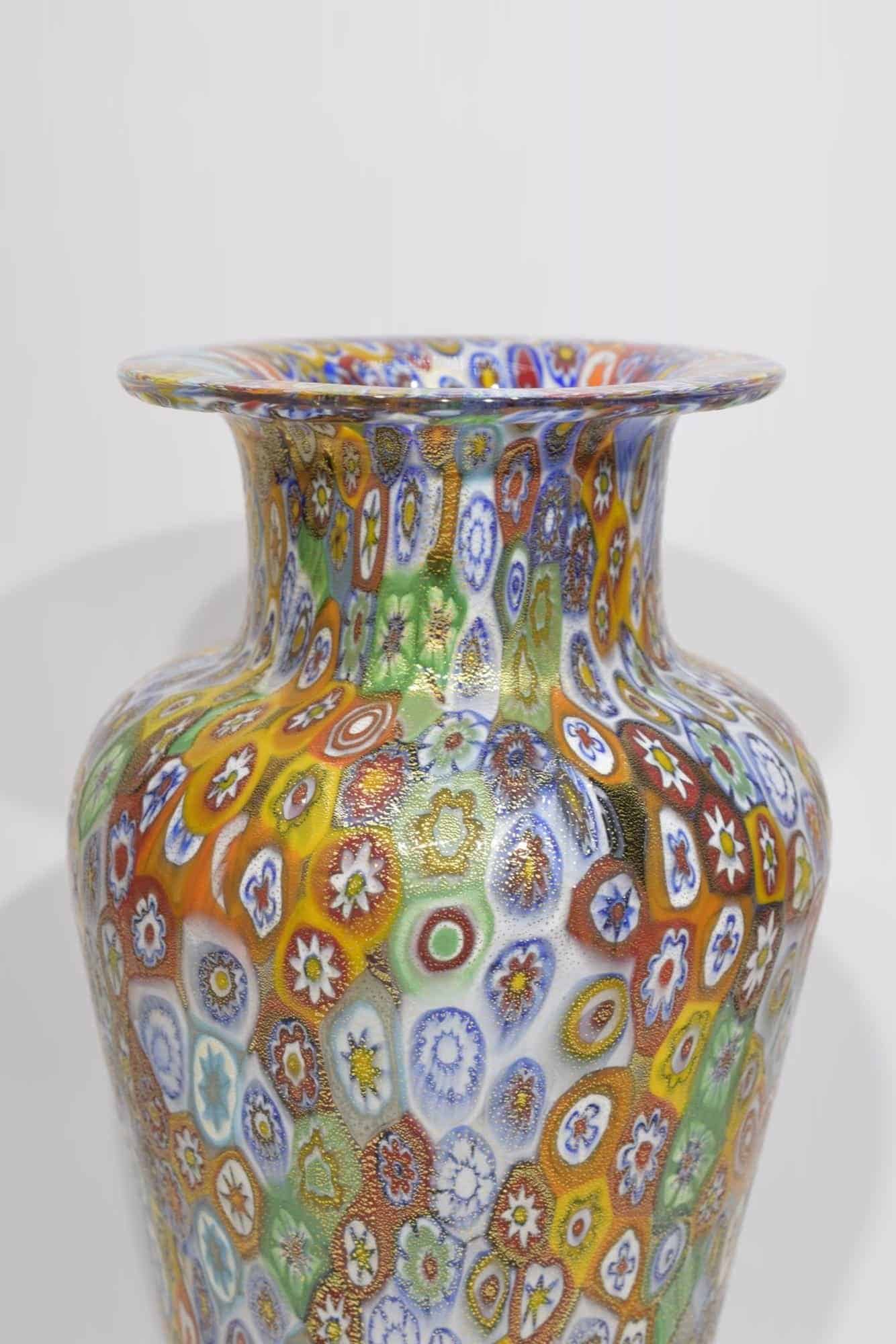 Murrine Vase In Murano Glass - (Art. 12976)