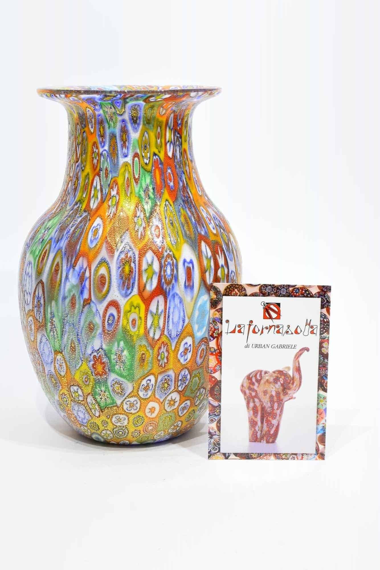 Murrine Vase In Murano Glass - (Art. 13008)