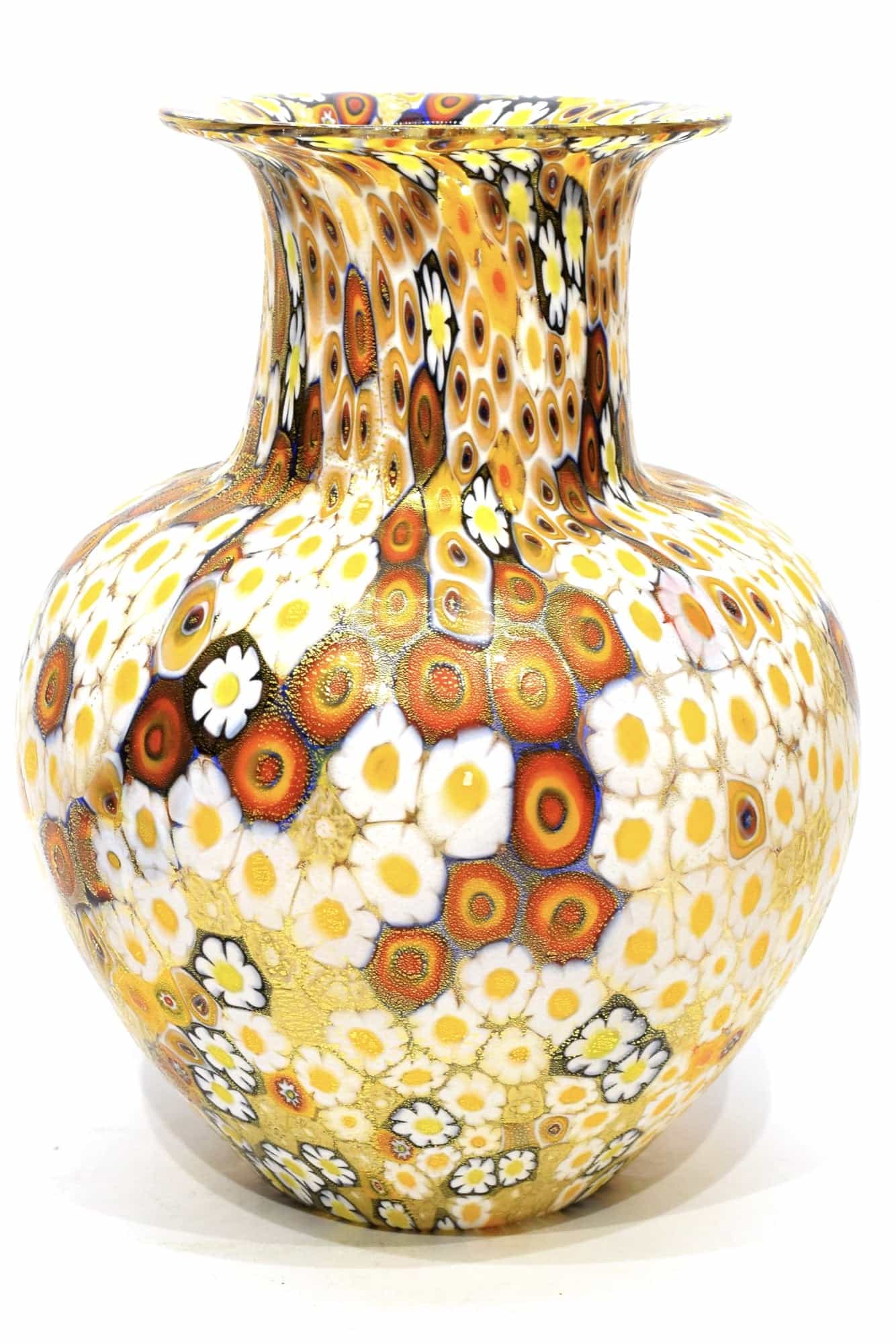 vaso murrine in vetro di Murano