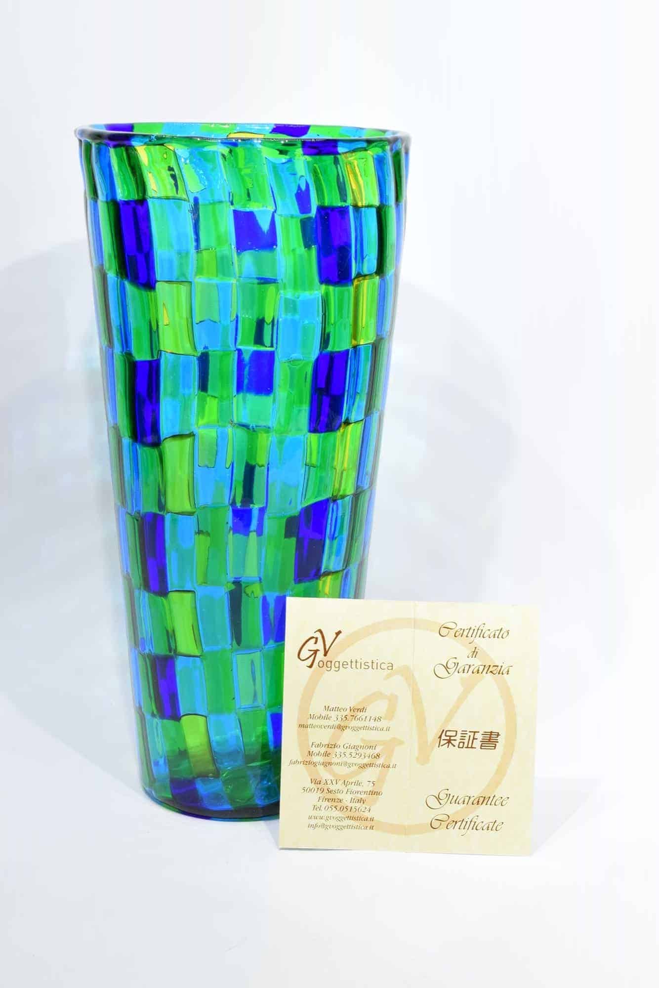 Murano Glass Pezzato Vase - (Art. 13054)