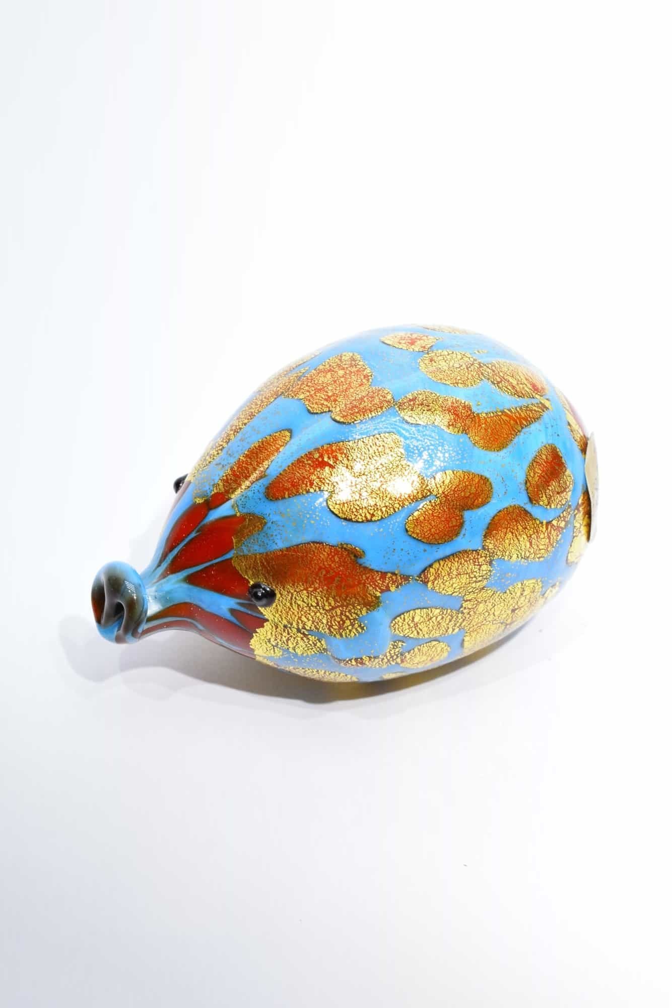Murano Glass Pig Gold Leaf - (Art. 13600)