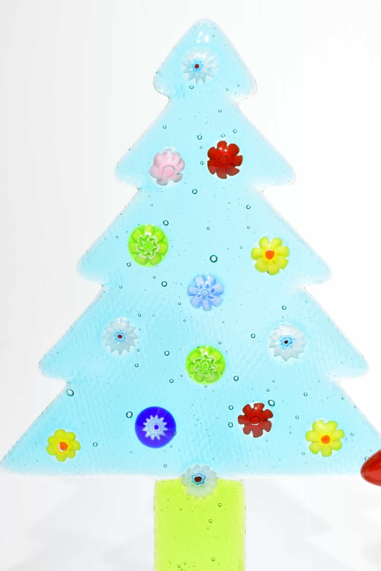 2 Weihnachtsbäume aus Muranoglas - (Art.33010)