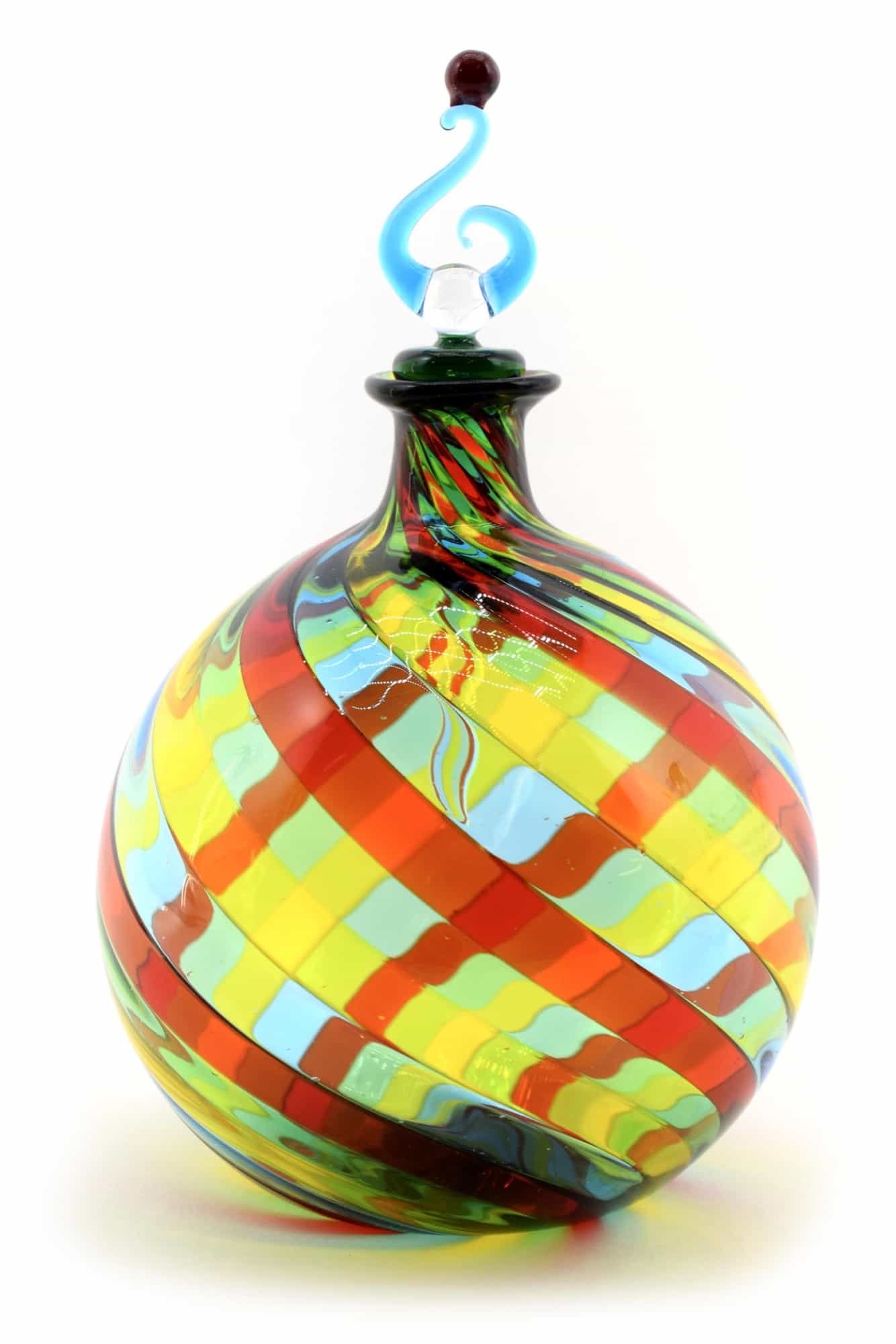 Filigrane Flasche aus Muranoglas