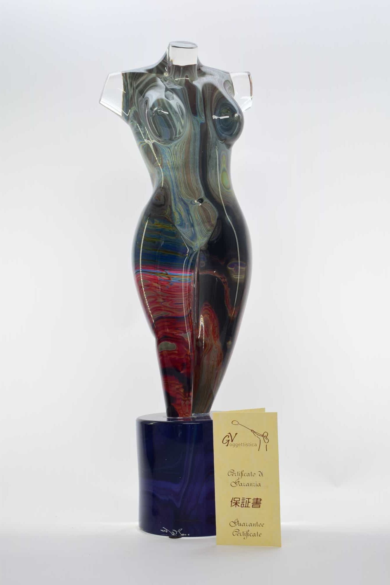 Chalcedony Bust In Murano Glass - Art. (12009)