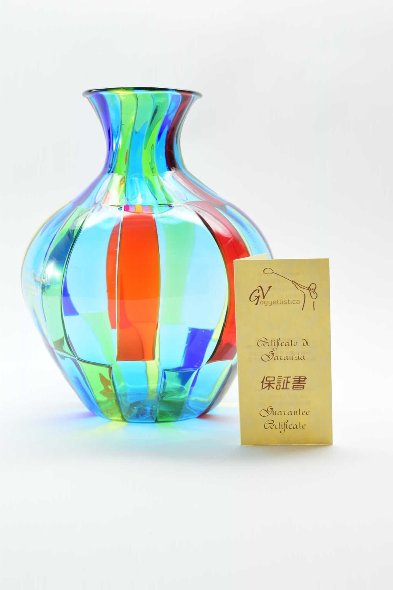 ムラノグラスペザト花瓶-（Art。7644）