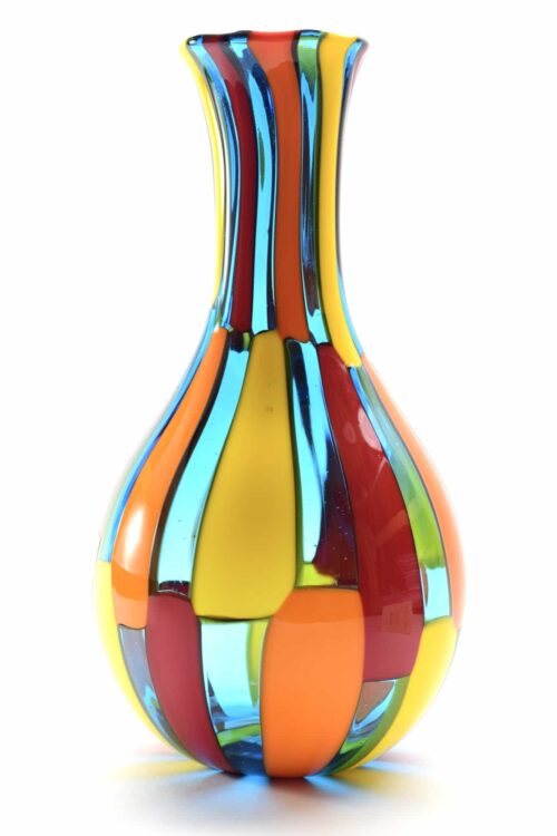 spotted Murano glass vase