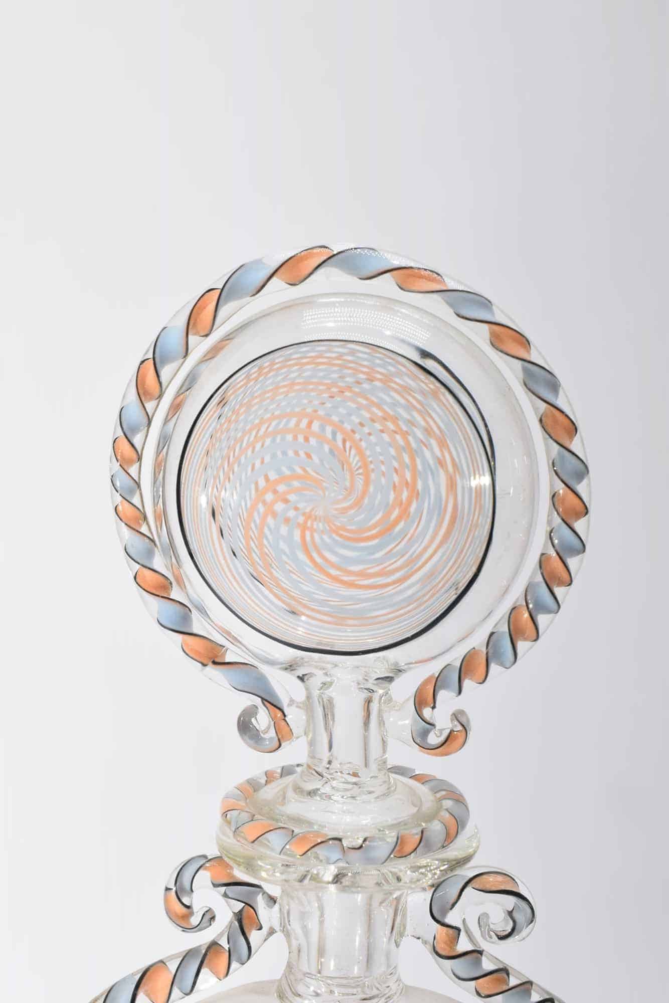 Reticello-Flasche aus Muranoglas - (Art. 33698)
