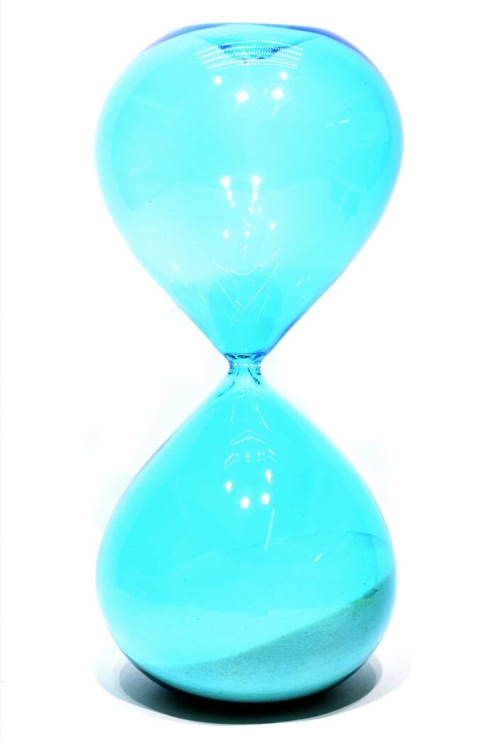 Hourglass in Murano glass