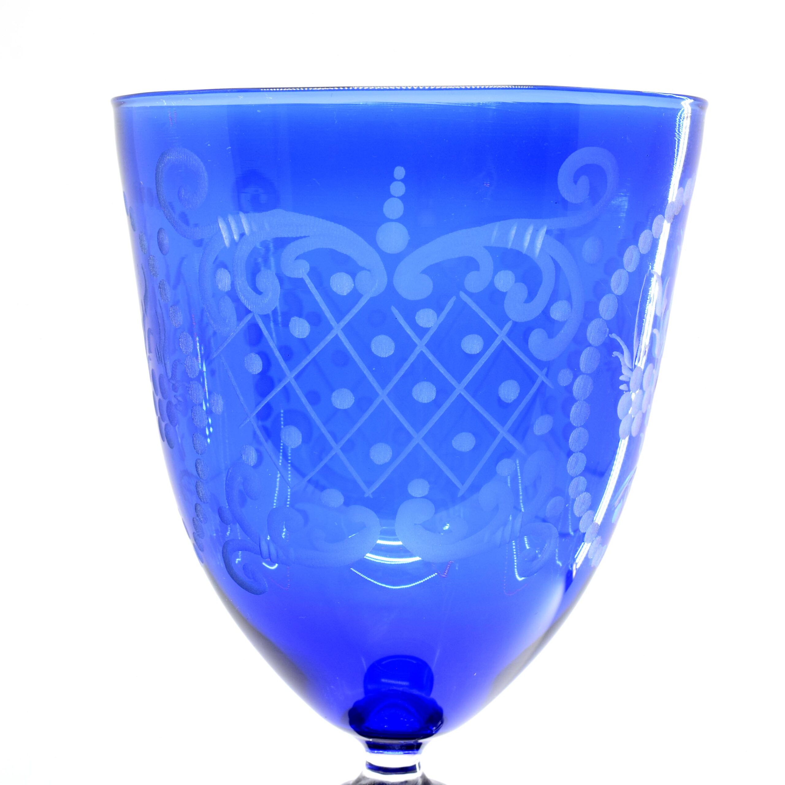 De Mio Giuliano Engraved Murano Glass Goblet (Art. 10791)
