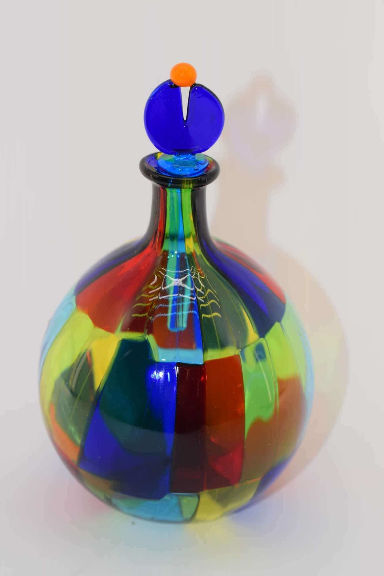 Gefleckte Flasche aus Muranoglas - (Art. 13533)