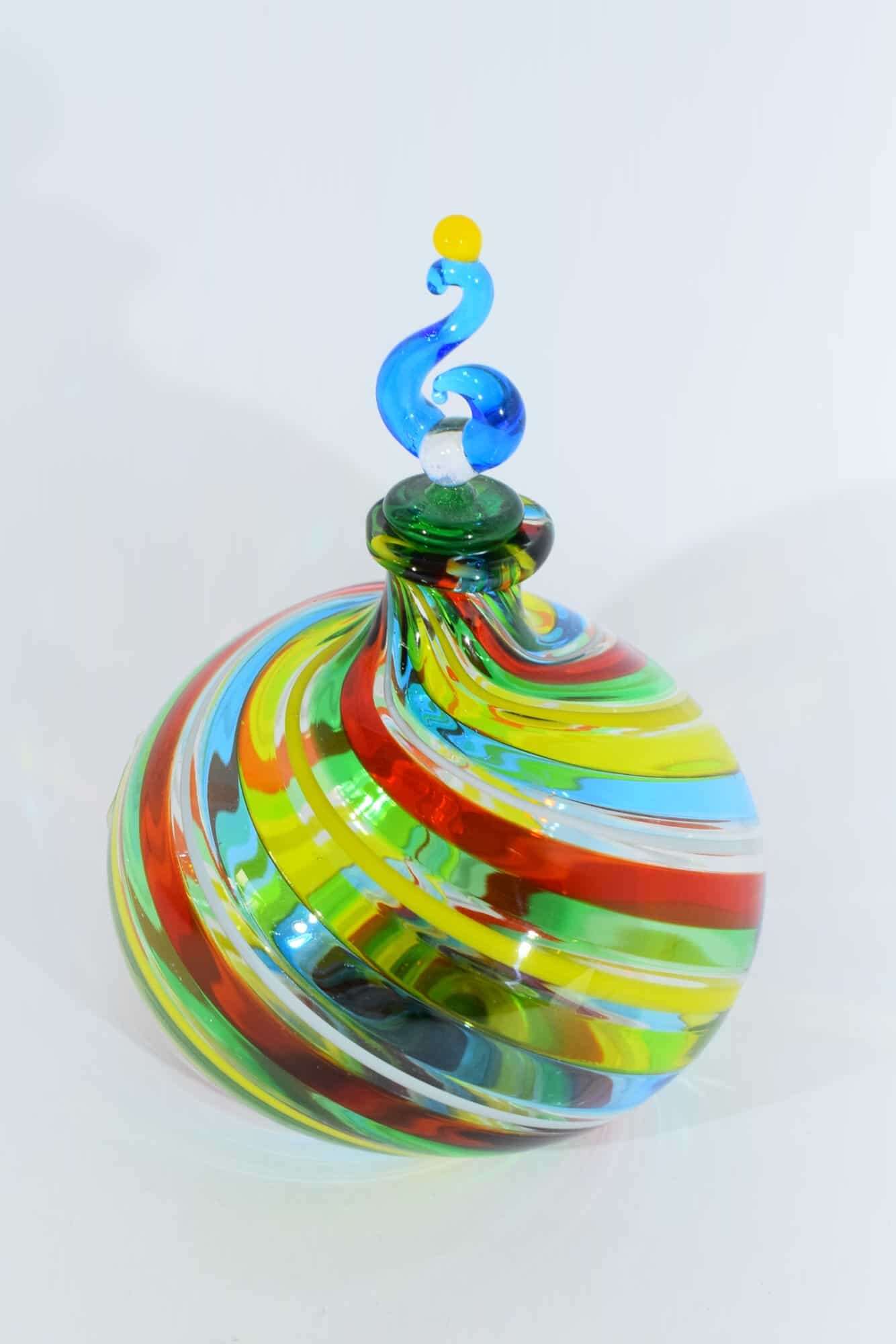 Murano Glass Filigree Bottle - (Art. 10214)