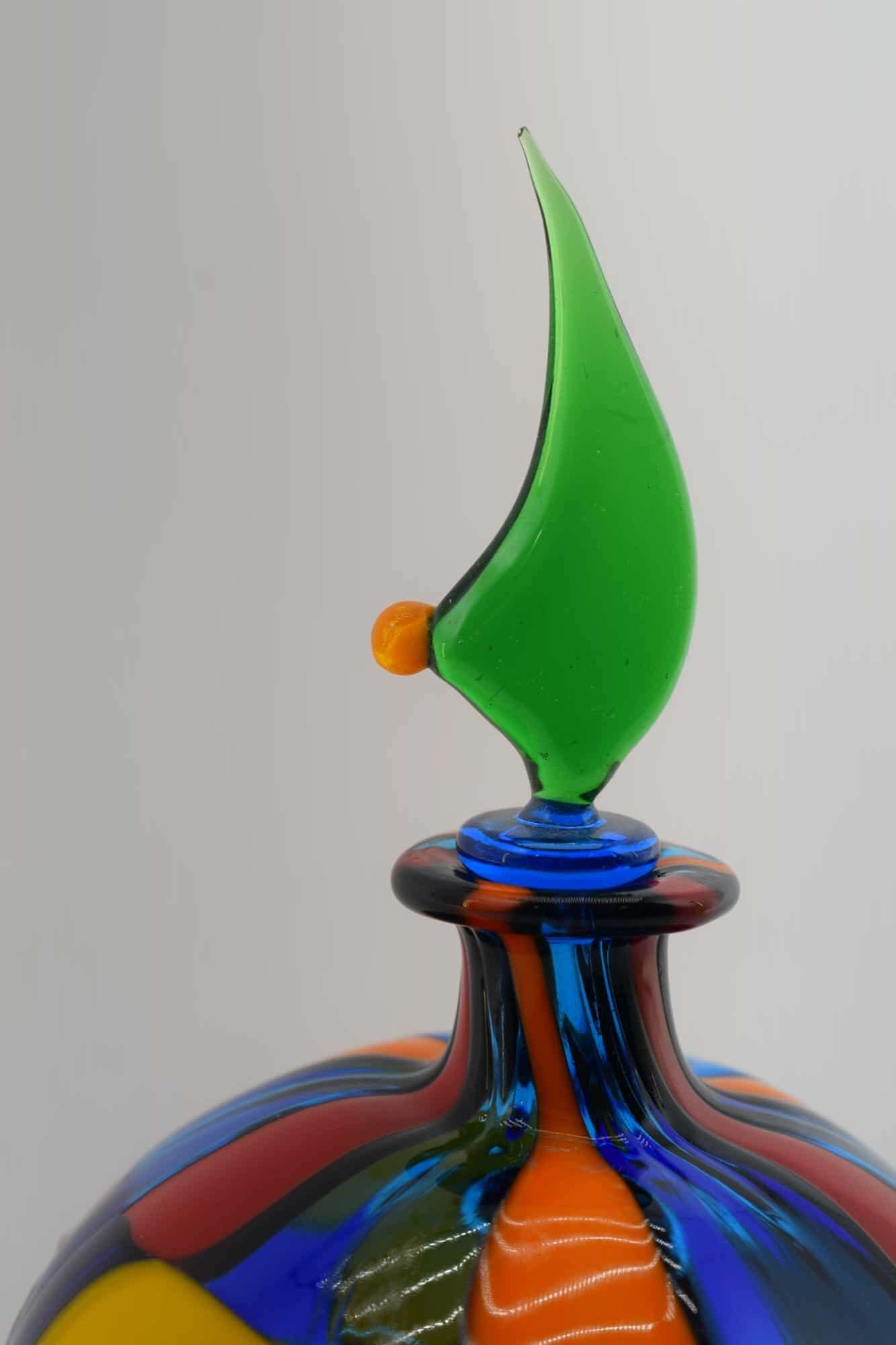Spotted Bottle In Murano Glass - (Art. 31652)
