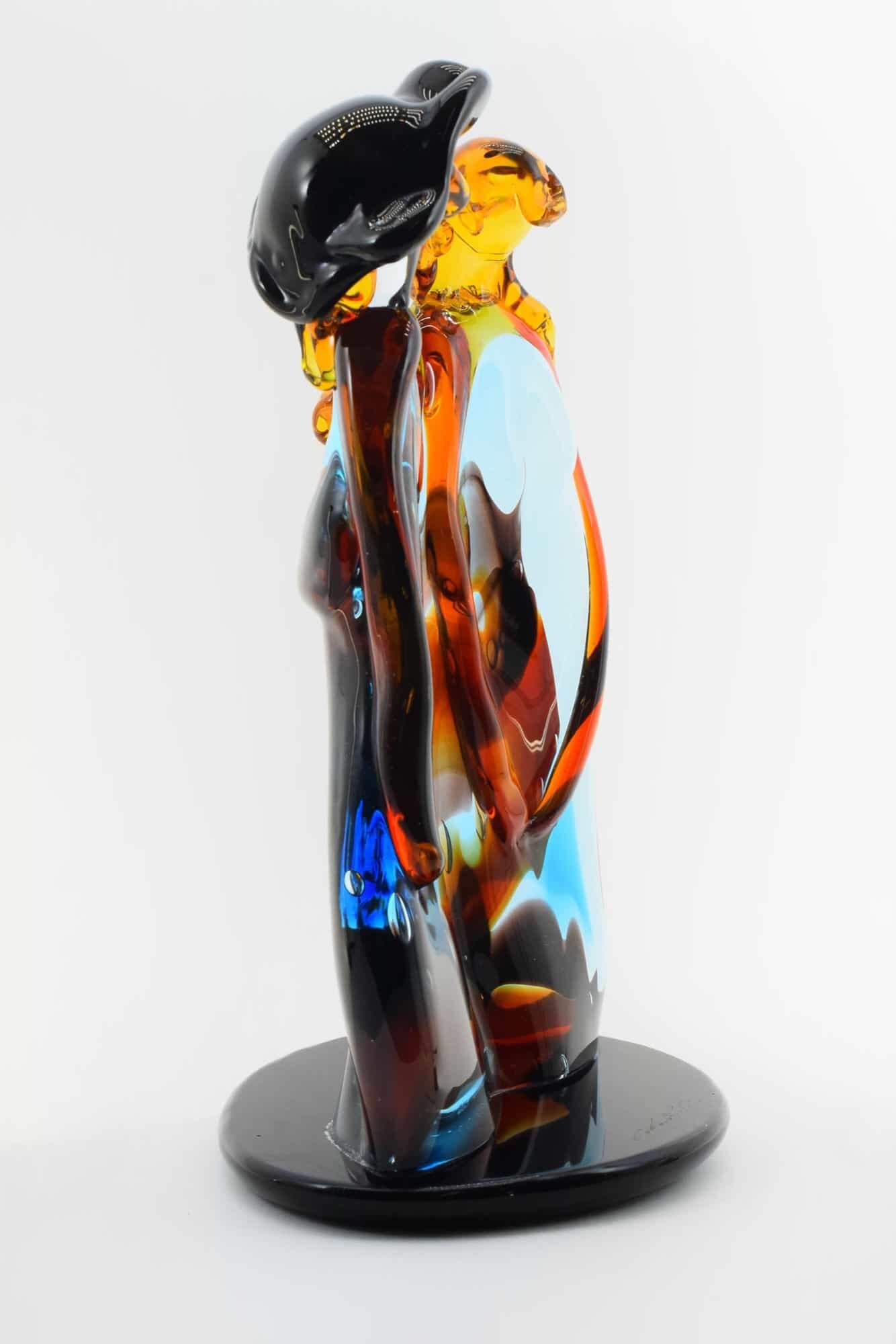 Murano Glass Lovers Sculpture - (Art. 36363)