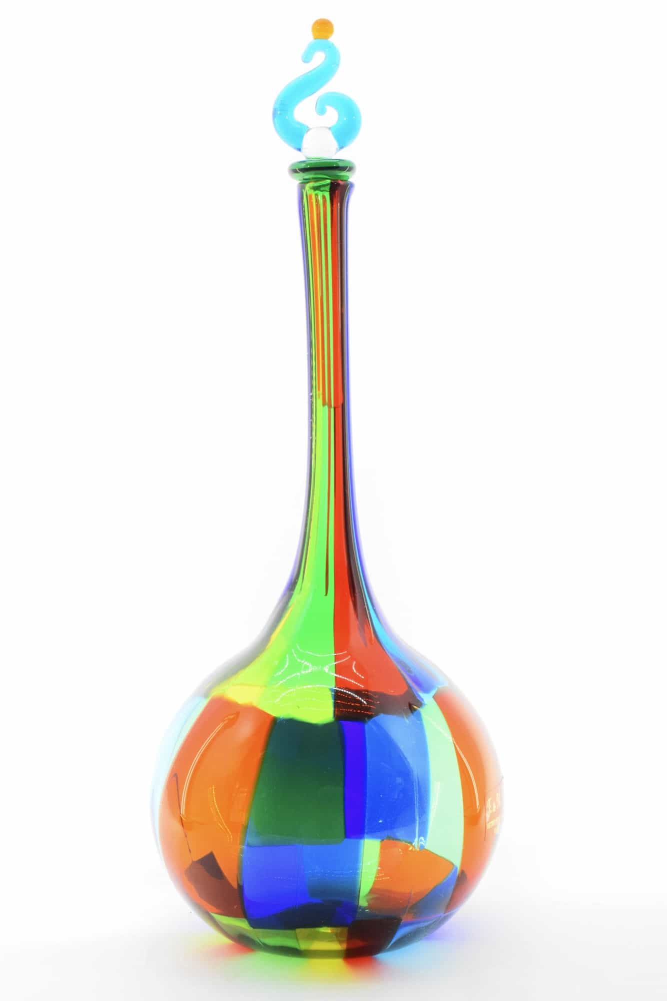 Gefleckte Muranoglasflasche
