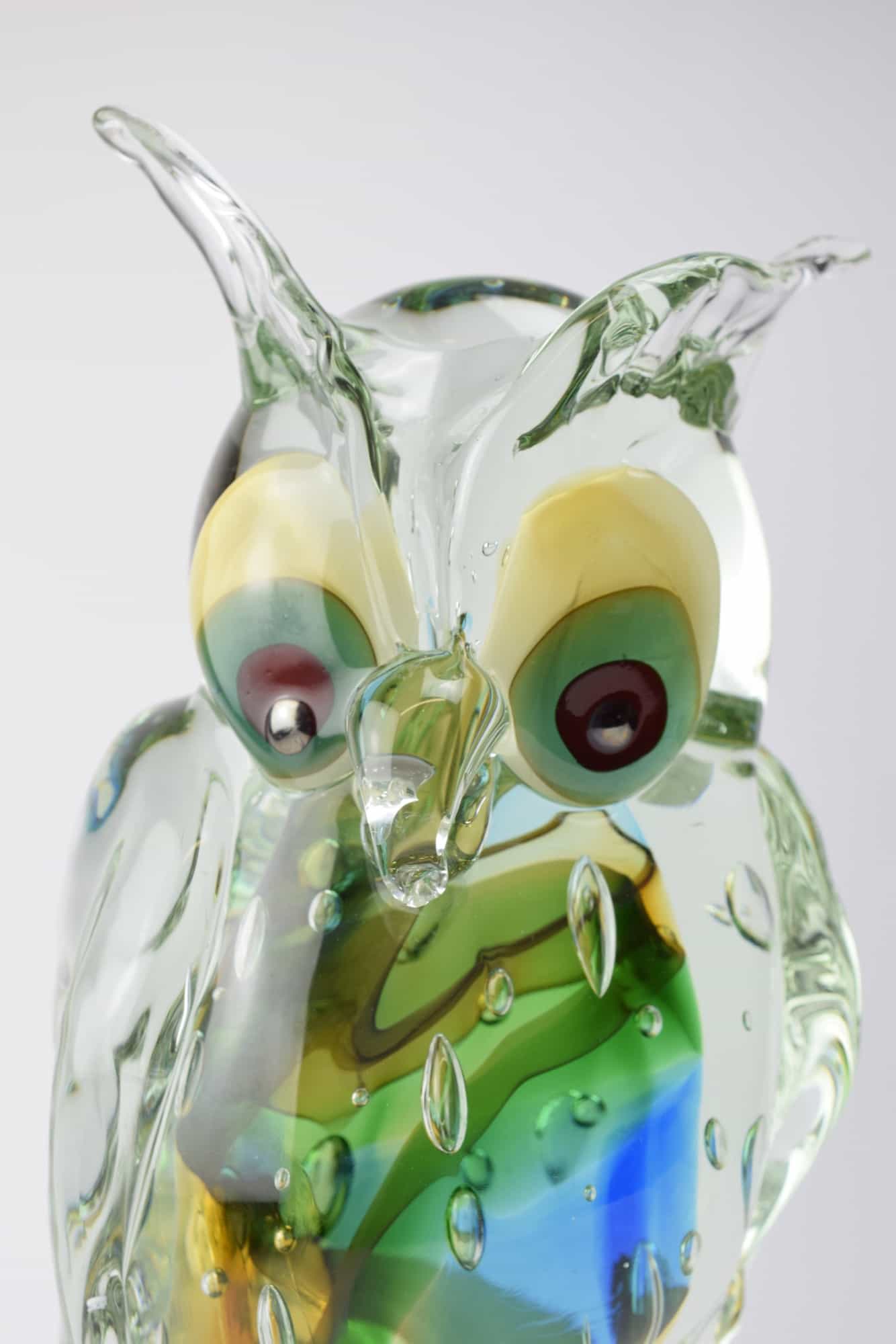 Submerged Owl In Murano Glass - (Art. 37566)