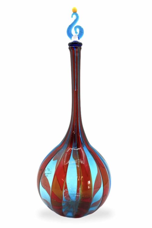 Schilfflasche aus Muranoglas