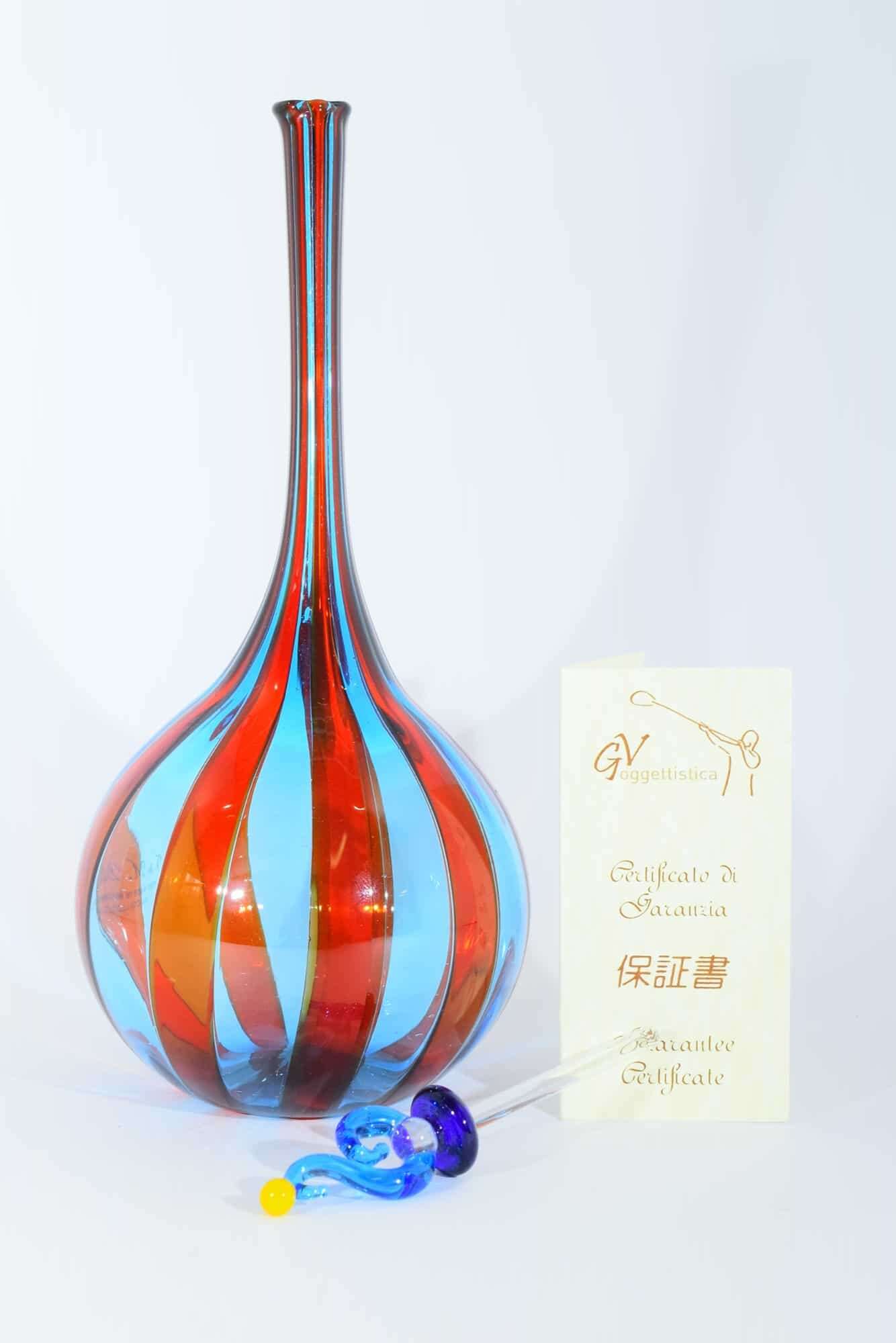 Murano Glas Reed Flasche - (Art. 37923)