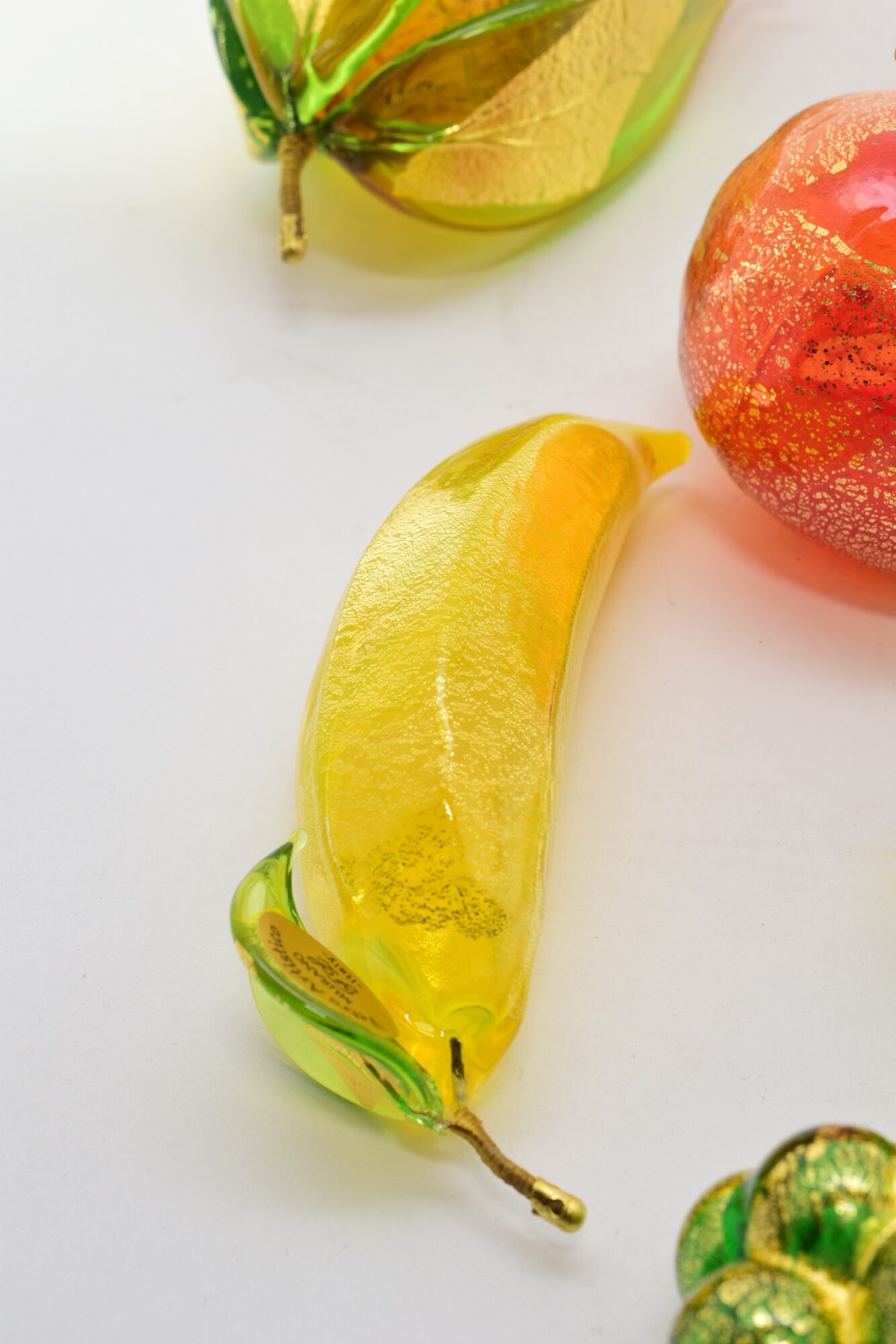 Gold Leaf Fruit In Murano Glass - (Art. 39999)