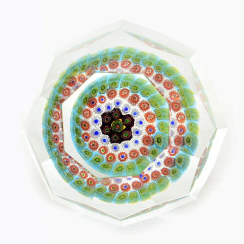A.Ve.M. - Vintage Murano glass paperweight with murrine