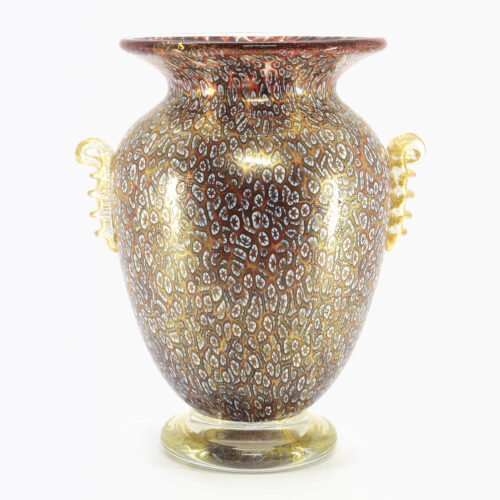 Amedeo Rossetto - murano glass vase with murrine signed
