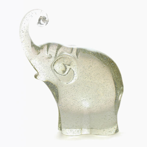 Альфредо Барбини - Винтажный слон из муранского стекла с подписью