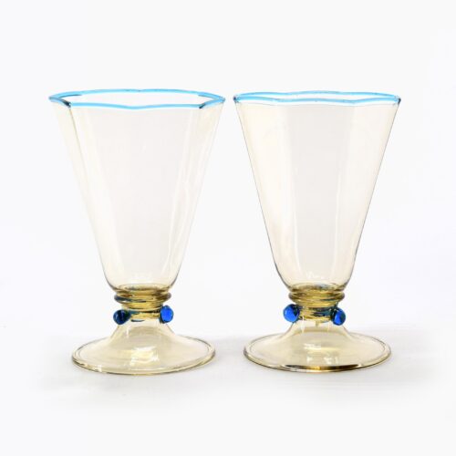 Vittorio Zecchin ( Pauly & C. ) - Murano glass '30 Vintage goblets set