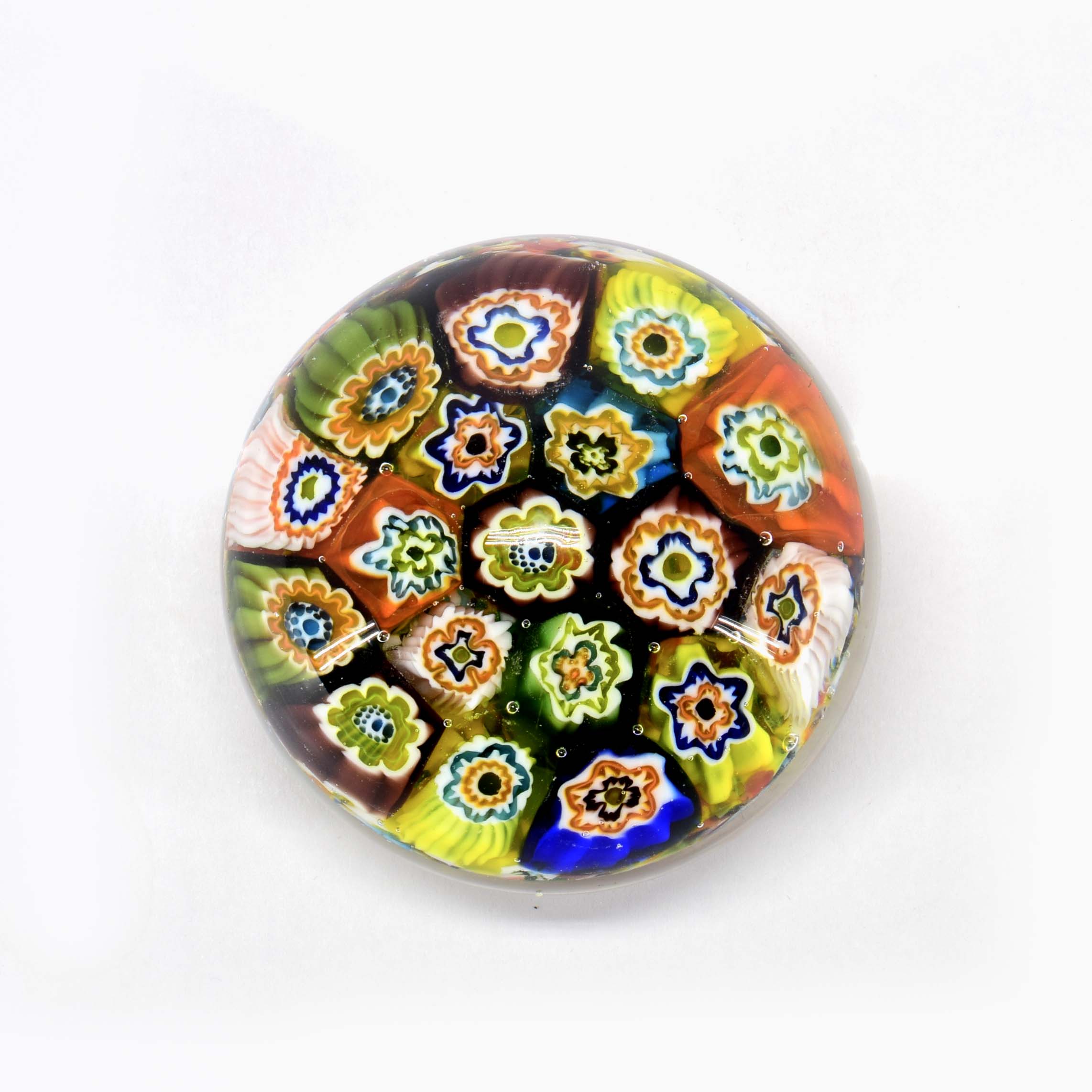 murano glass paperweight murrine